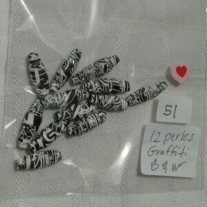 One-of-a-kind handmade/hand rolled paper beads/jewelry making/craft supplies/DIY